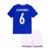 Conjunto (Camiseta+Pantalón Corto) Francia Camavinga 6 Primera Equipación Euro 2024 - Niño